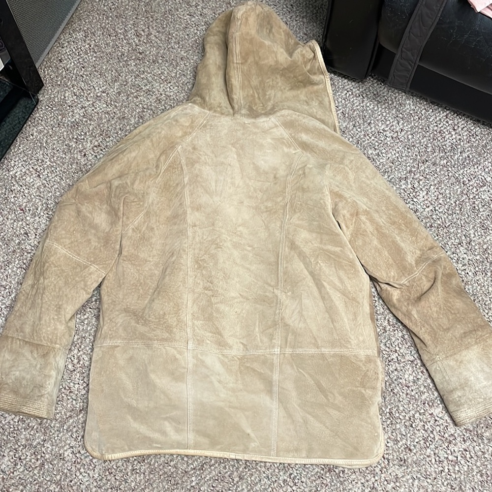 Men's Tan Hooded Jacket - Picture 11 of 11